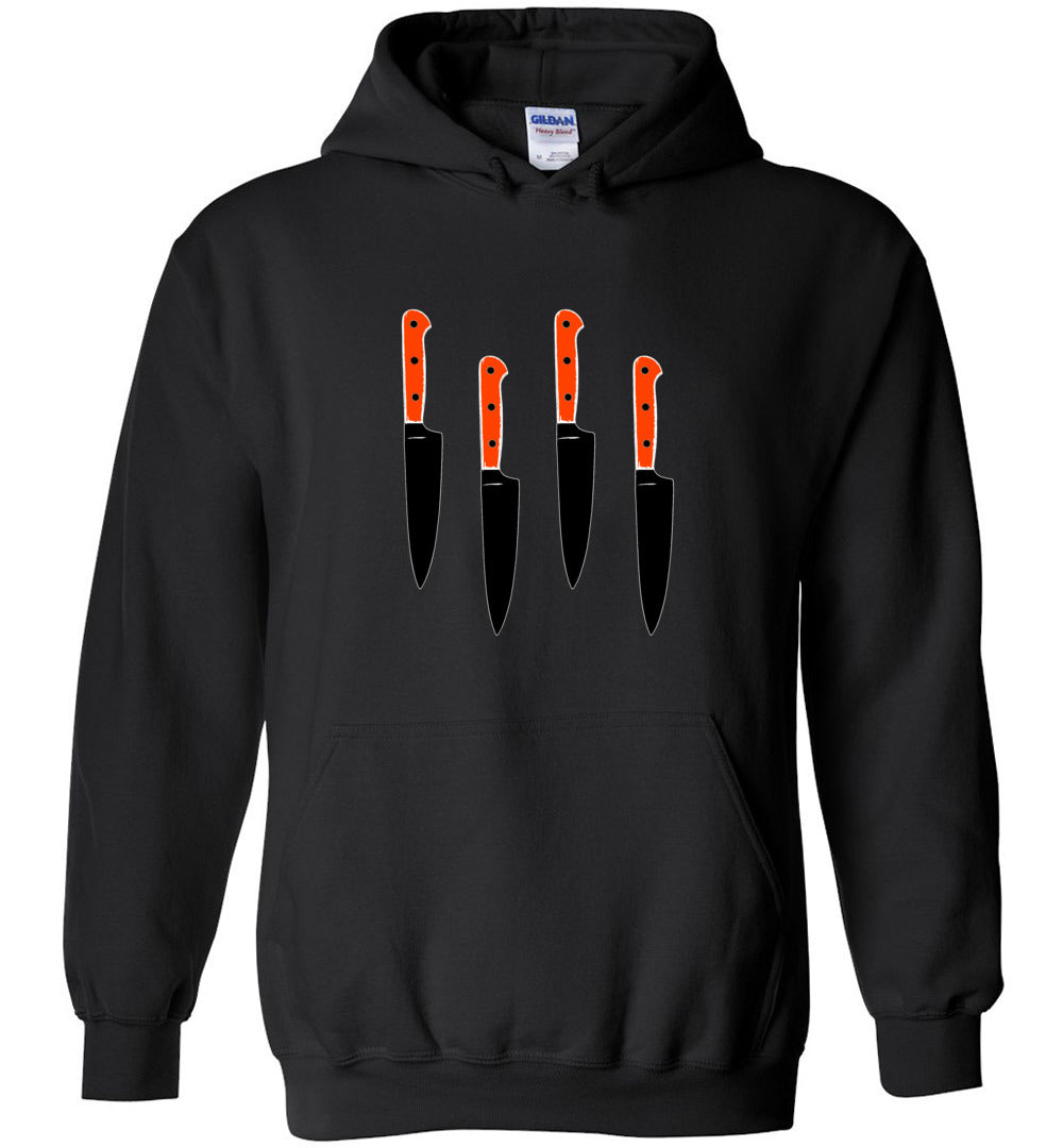 BLACK TRIANGLE DAGGERS DOWN HALLOWEEN EDITION PULLOVER HOODIE