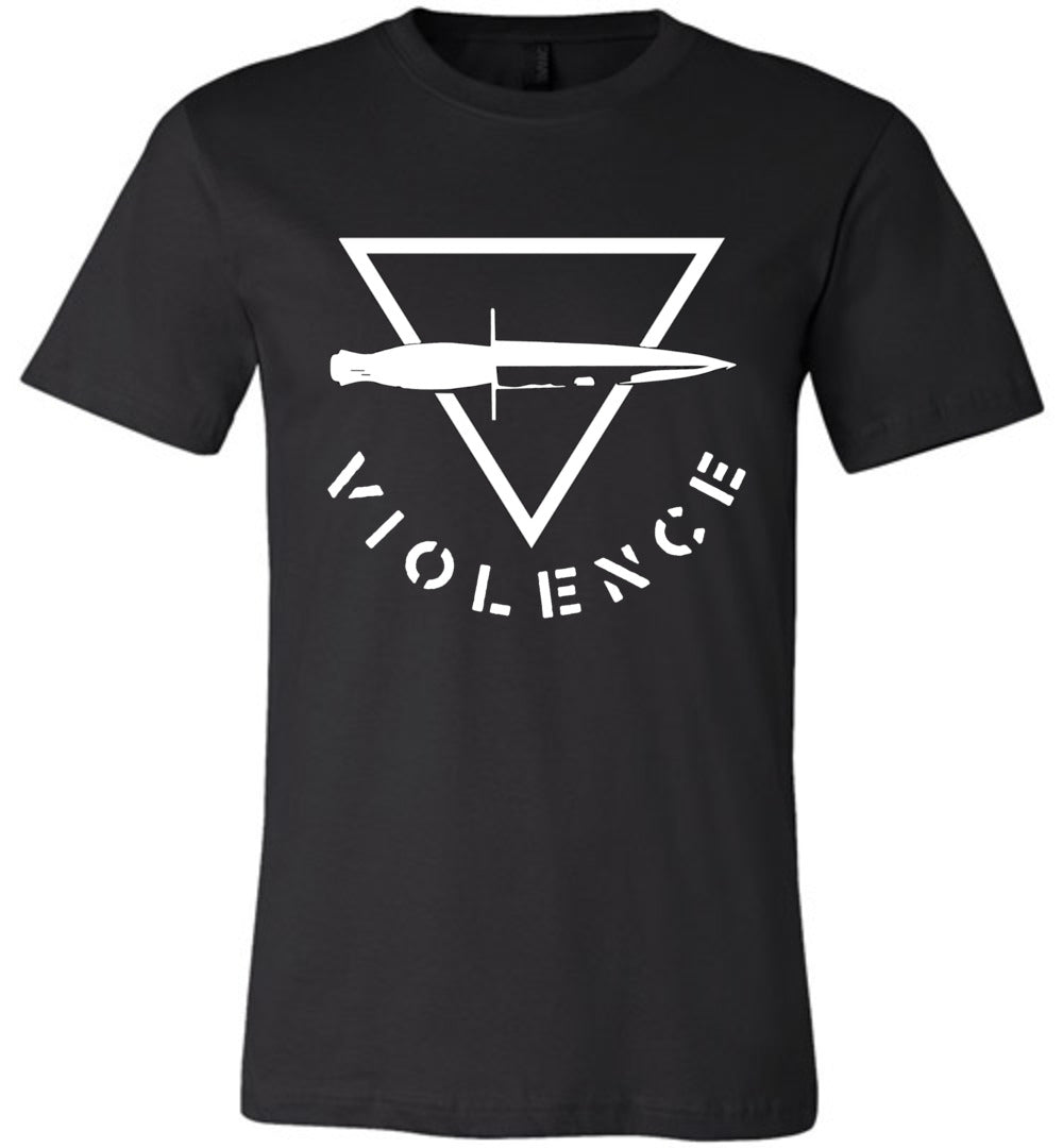 VIOLENCE SHIRTS-WHITE PRINT