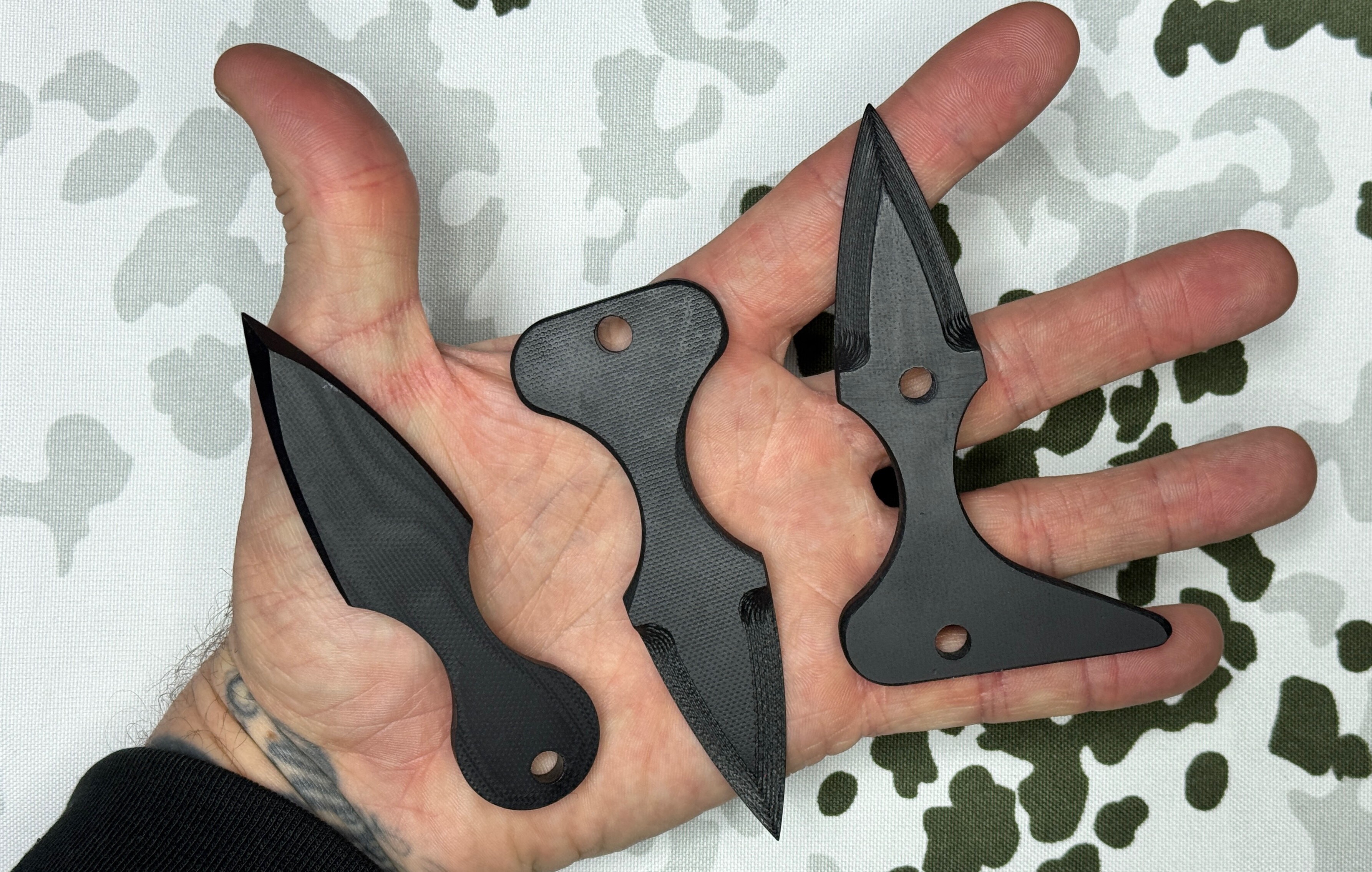 Black Triangle Omega-IV non-metallic punch dagger